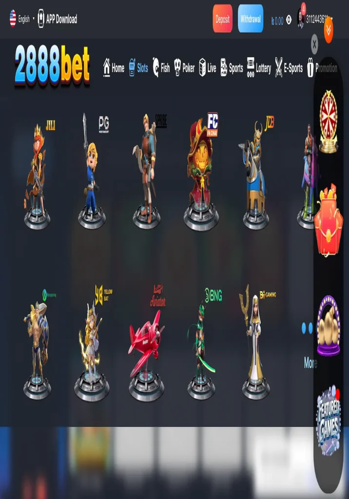 2888 bet game slots