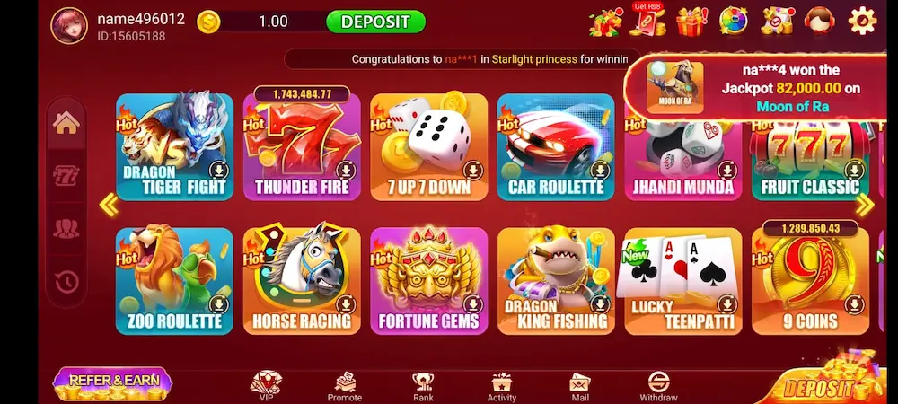 3Patti Hot Game Home