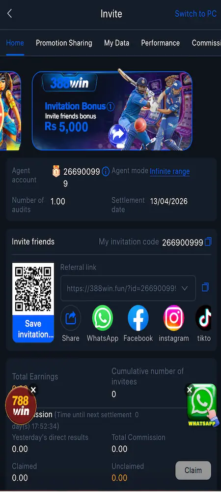 388win game invitation