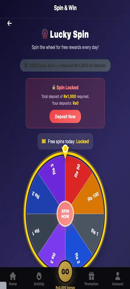 Game 707 Daily Rewards