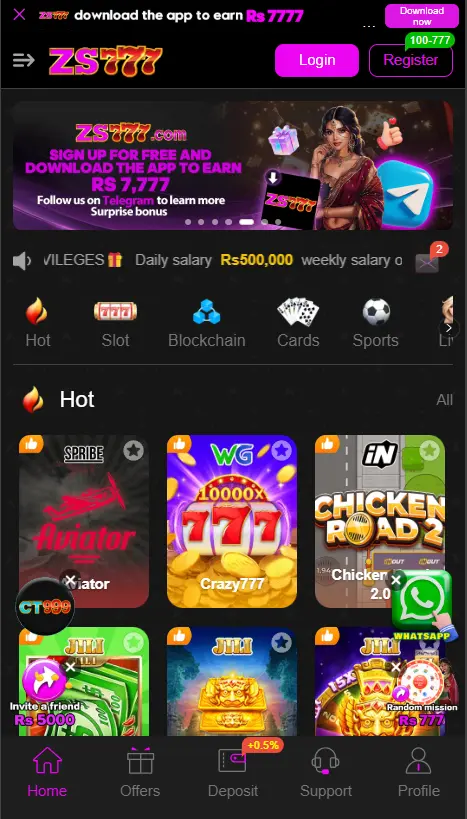 ZS777 Game Dashboard